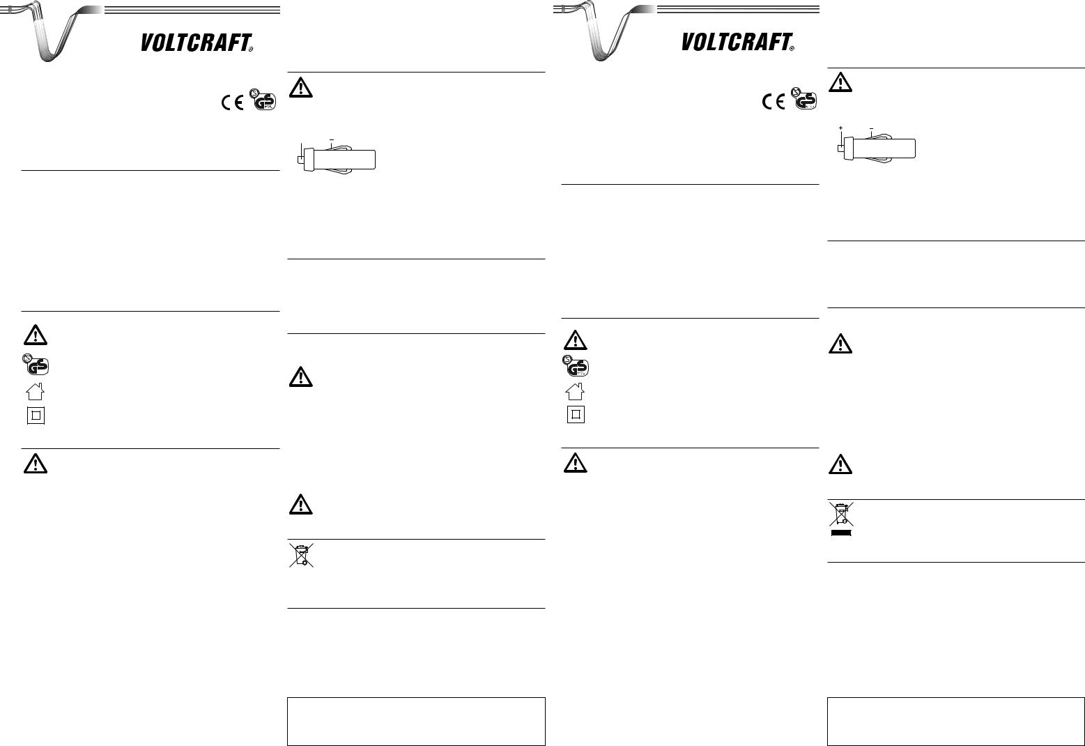 VOLTCRAFT 511279 Operation Manual