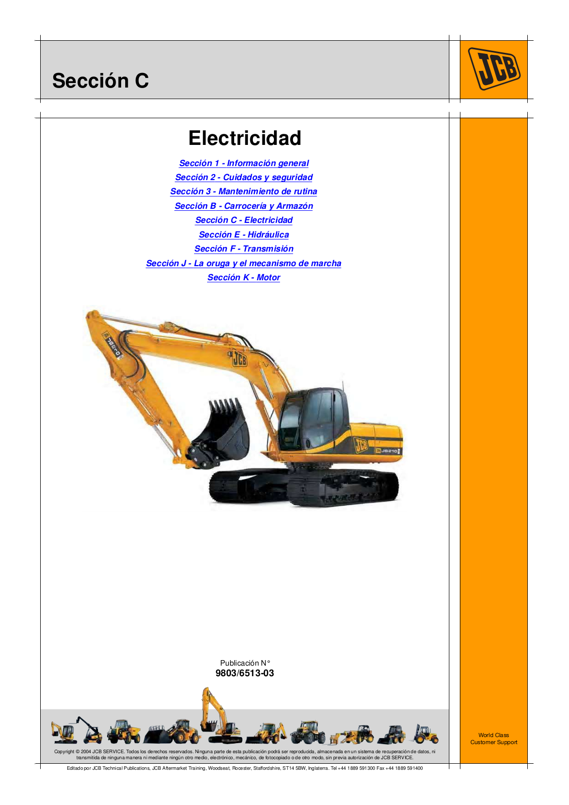 JCB JS 200, JS260 Wiring Diagrams