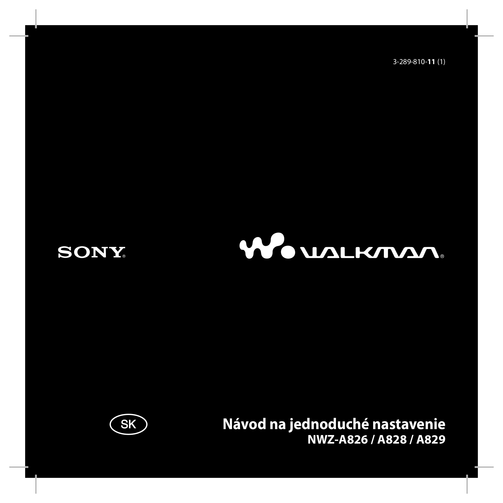 Sony NWZ-A826, NWZ-A829 User Manual