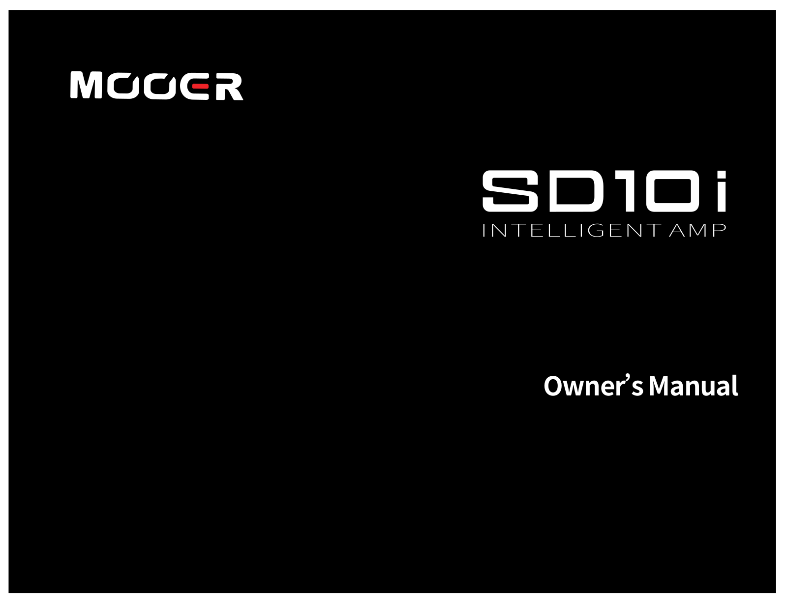 Mooer SD10i User guide - ManualMachine.com