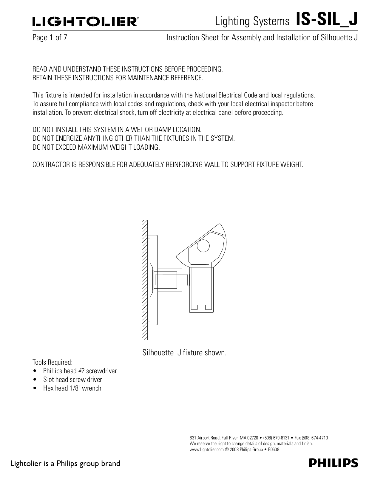 Lightolier IS-SIL-J User Manual