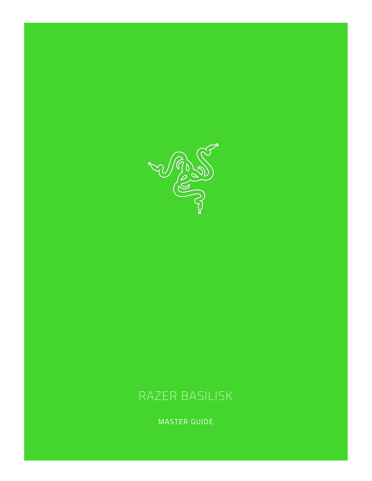 Razer Basilisk User Manual