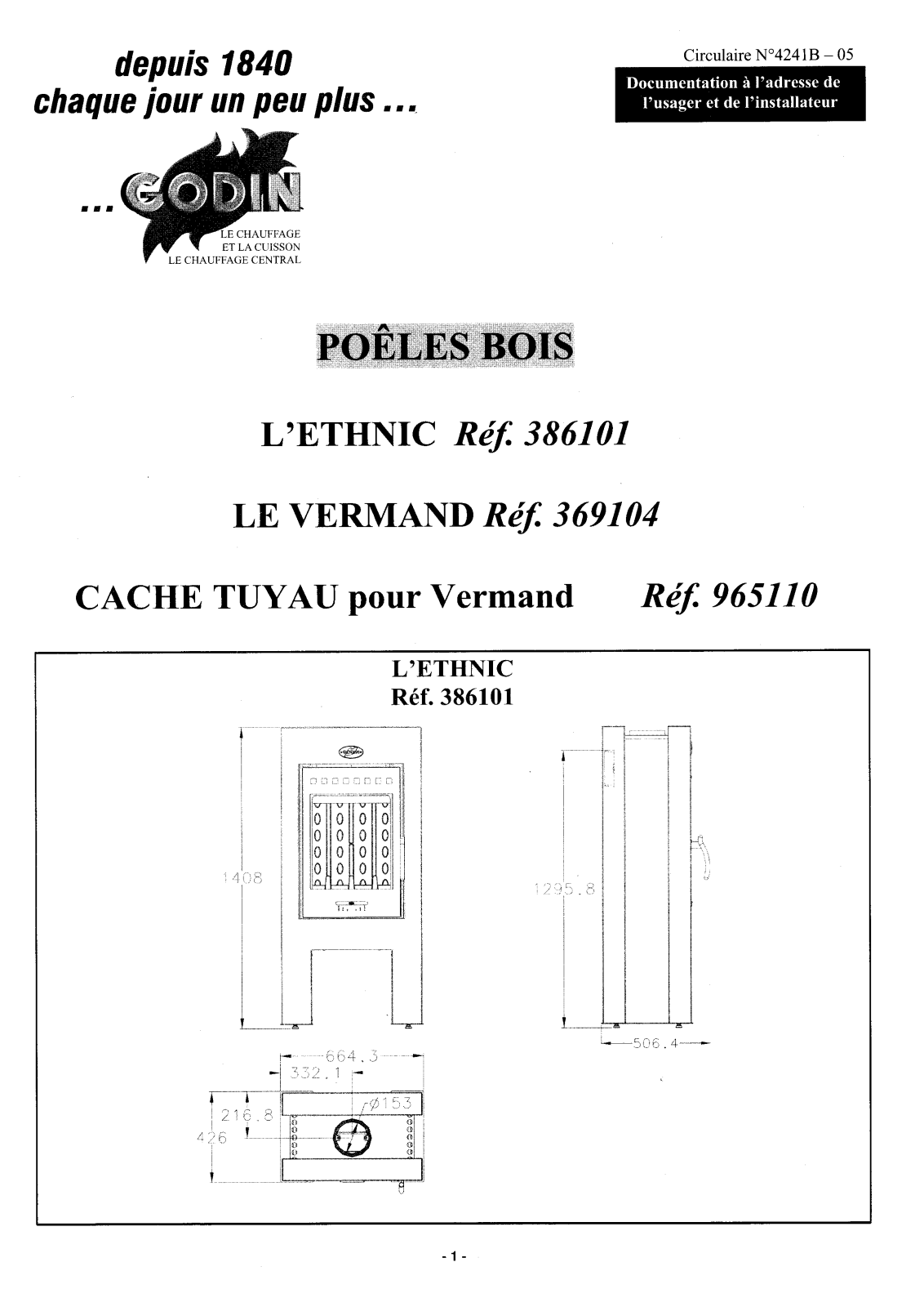 GODIN 369104, 386101, 965110 User Manual - ManualMachine.com
