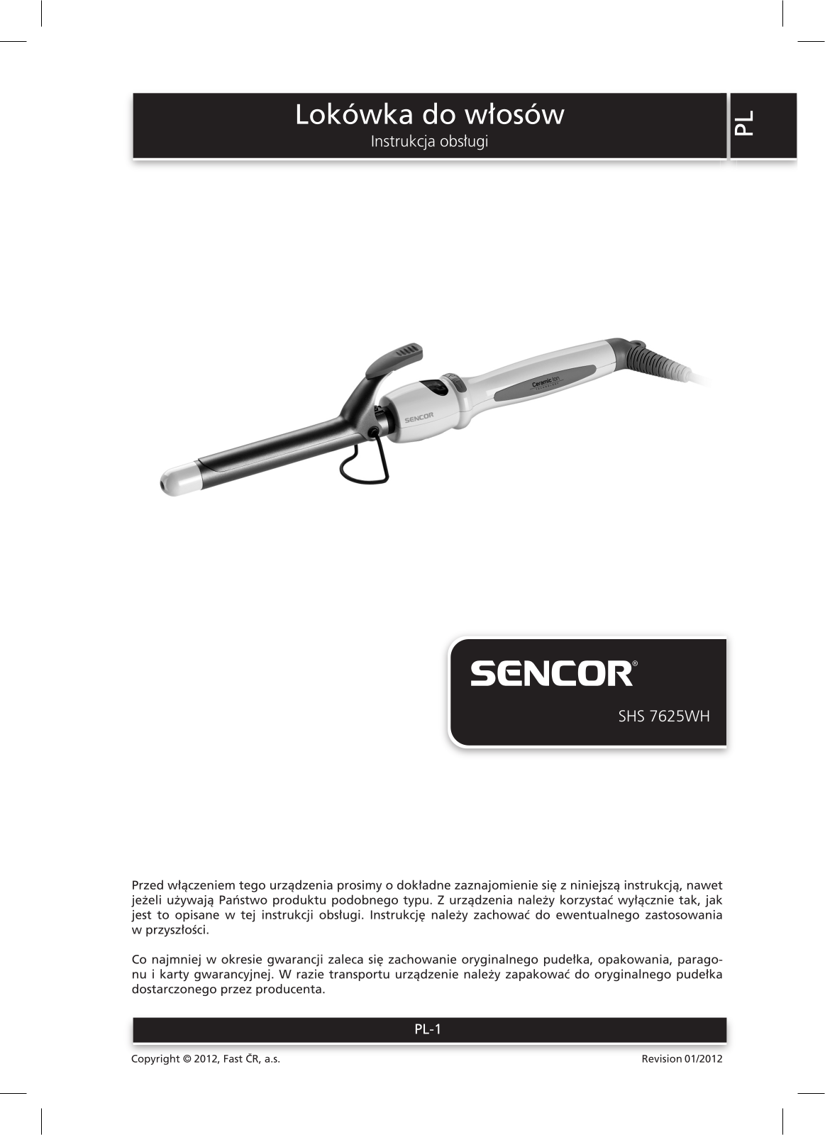 SENCOR 7625WH User guide - ManualMachine.com