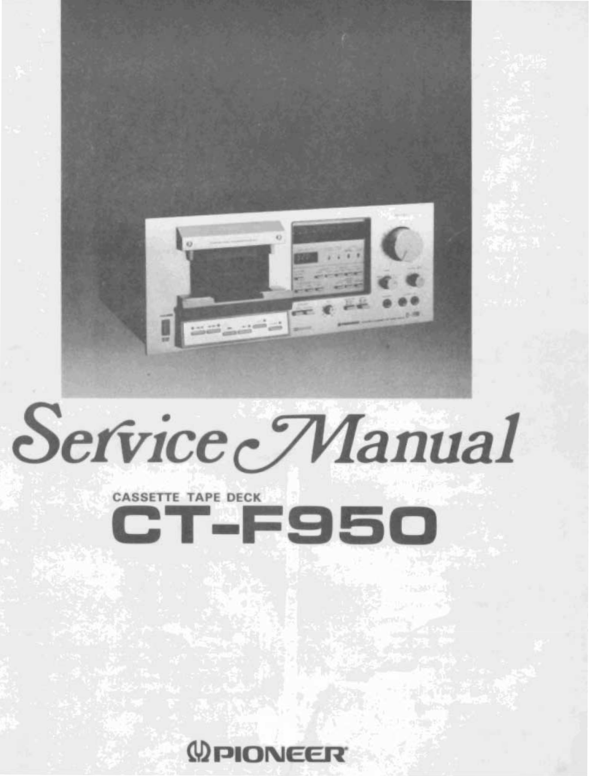 Pioneer CT-F950 Service Manual