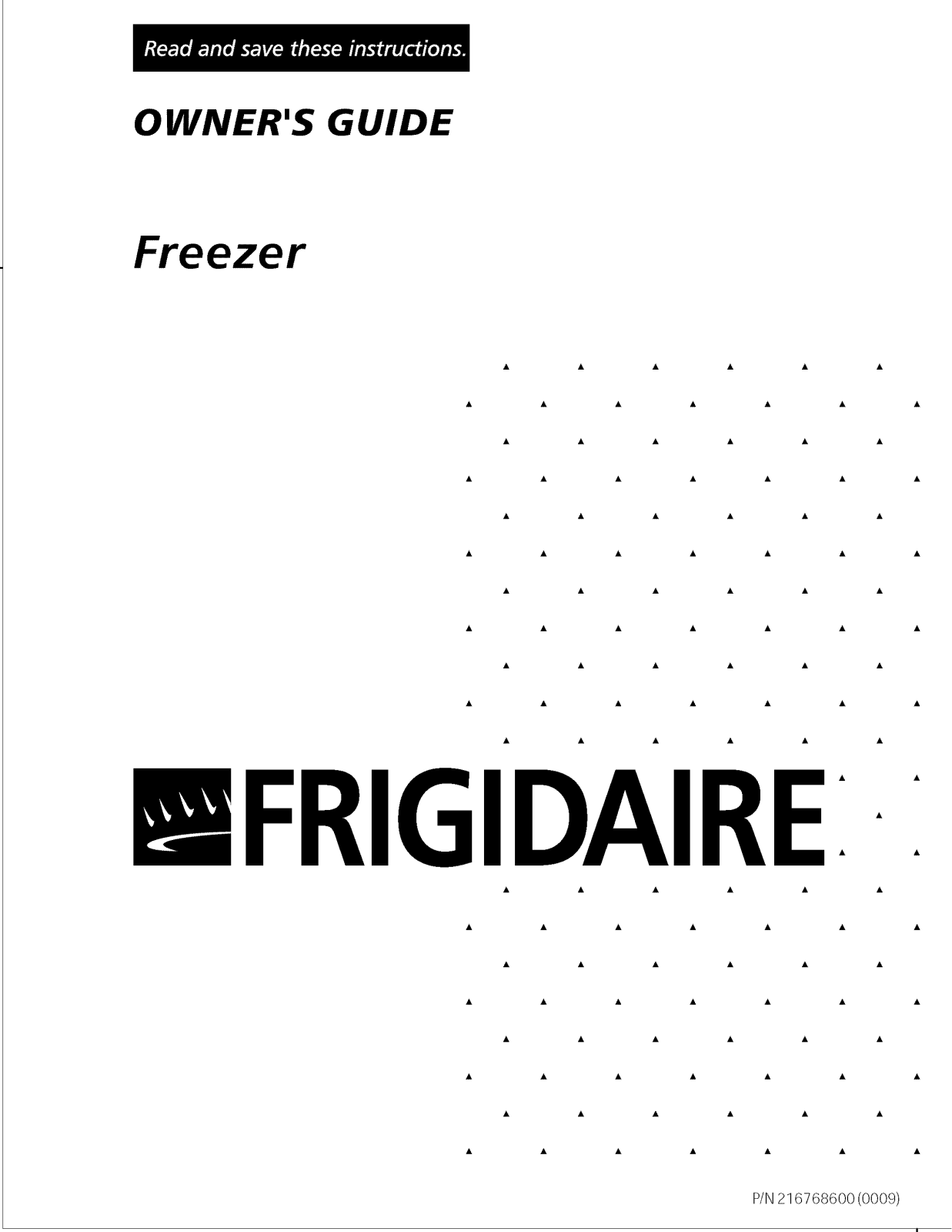 Frigidaire FFU17F9GW5, FFU17F9GW4 Owner’s Manual