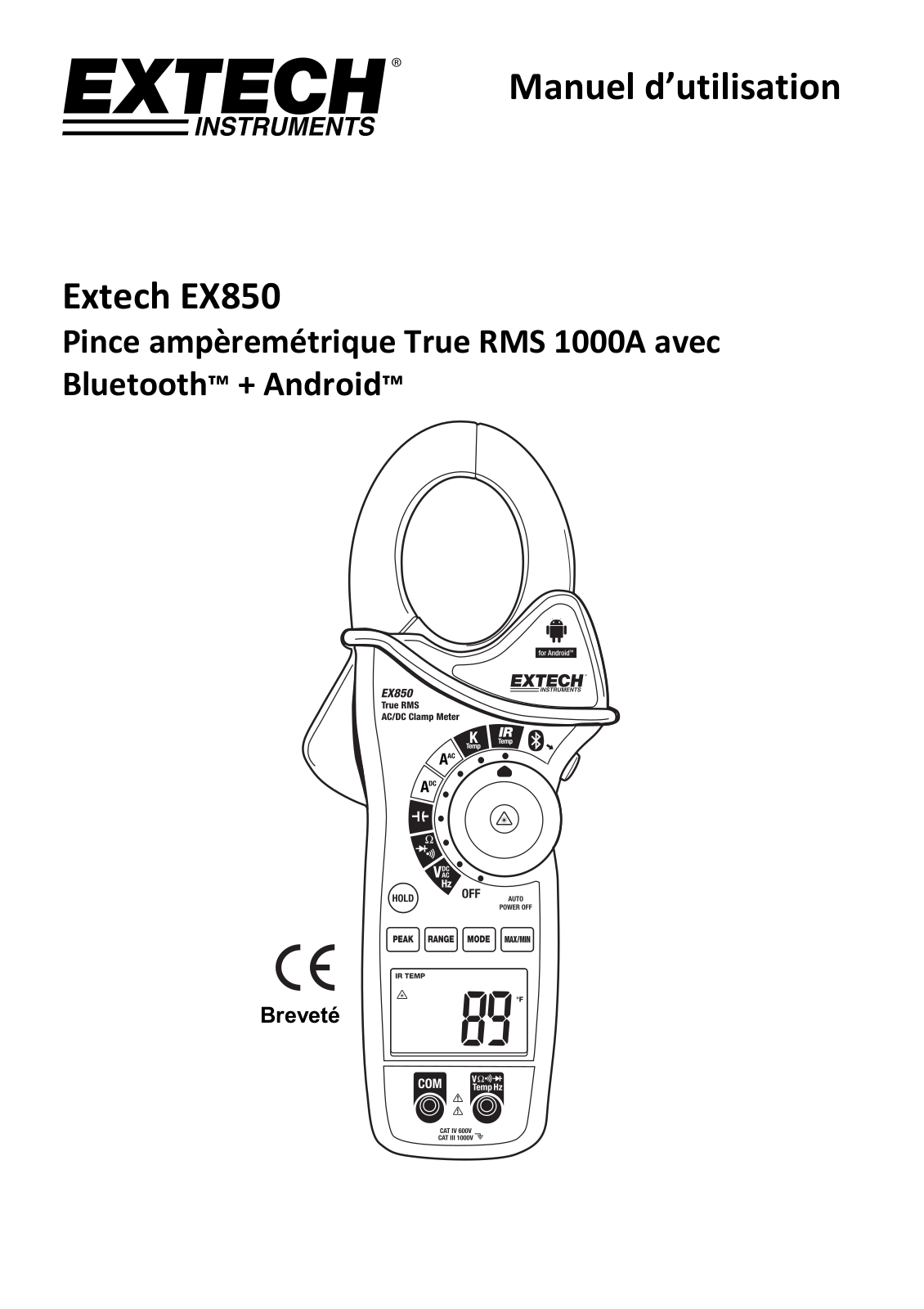 Extech EX850 User Manual