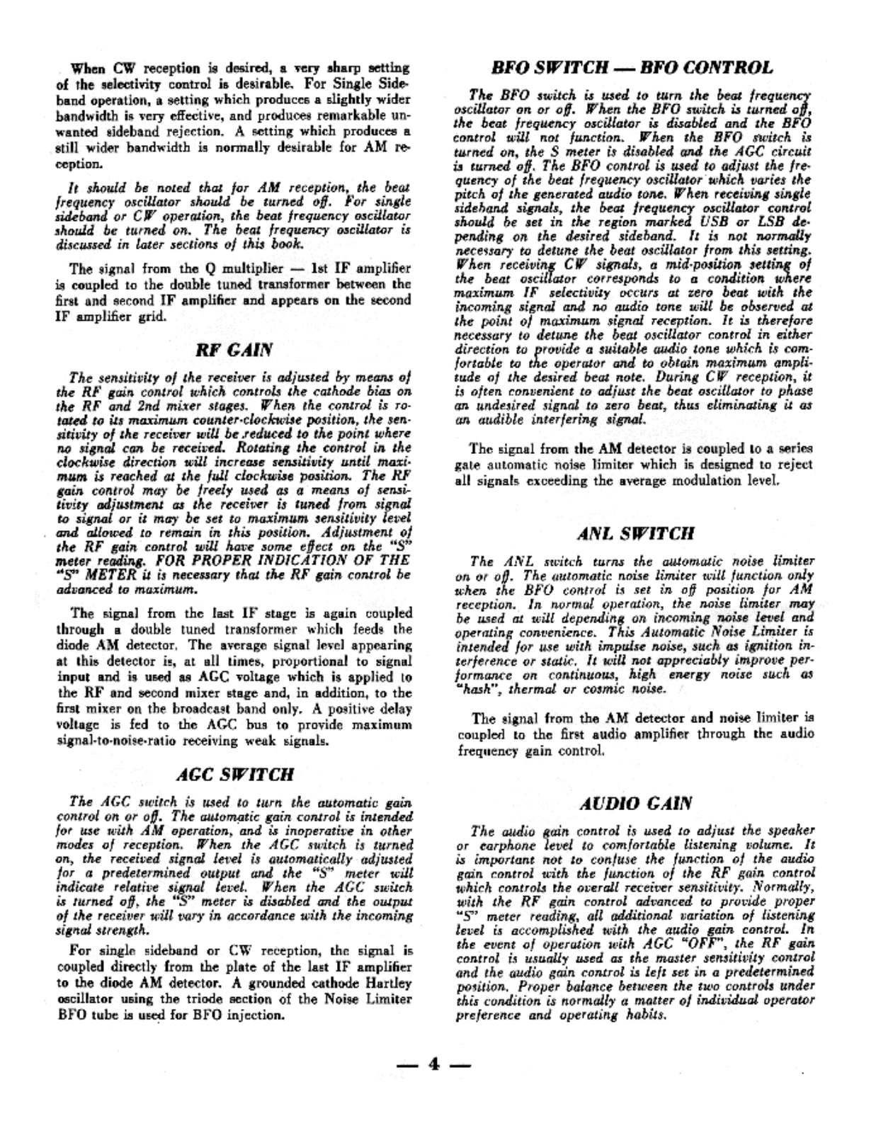 NATIONAL RADIO NC-140 User Manual (PAGE 04)