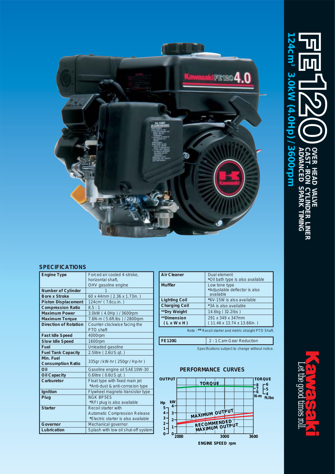 Kawasaki FE120 User Manual