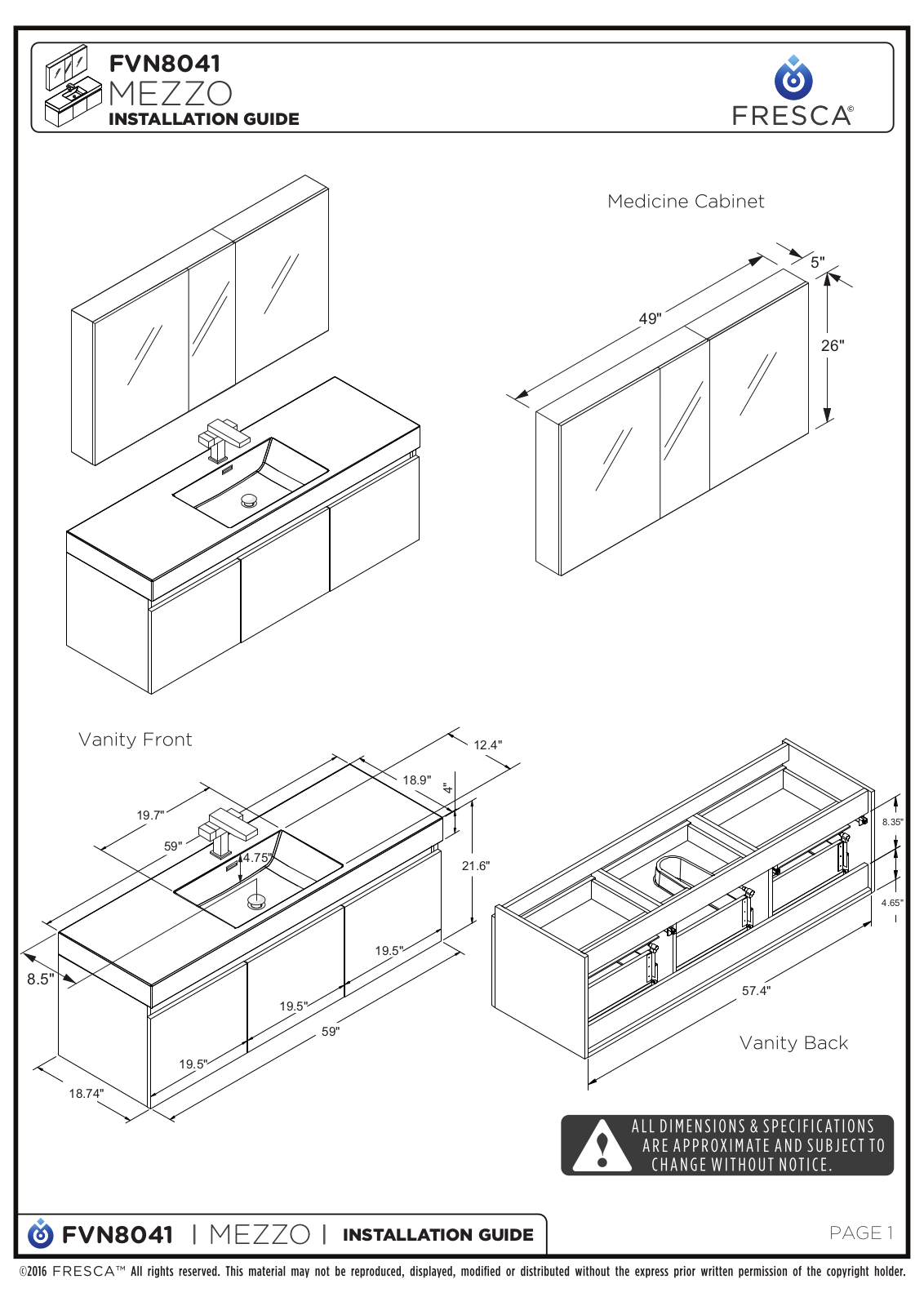 Fresca FBH1932 Installation & Assembly - ManualMachine.com