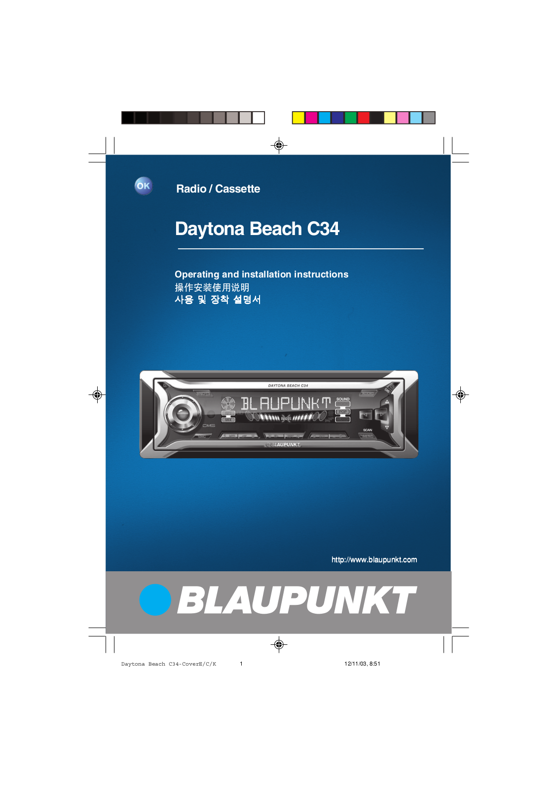 Blaupunkt DAYTONA BEACH C34 User Manual