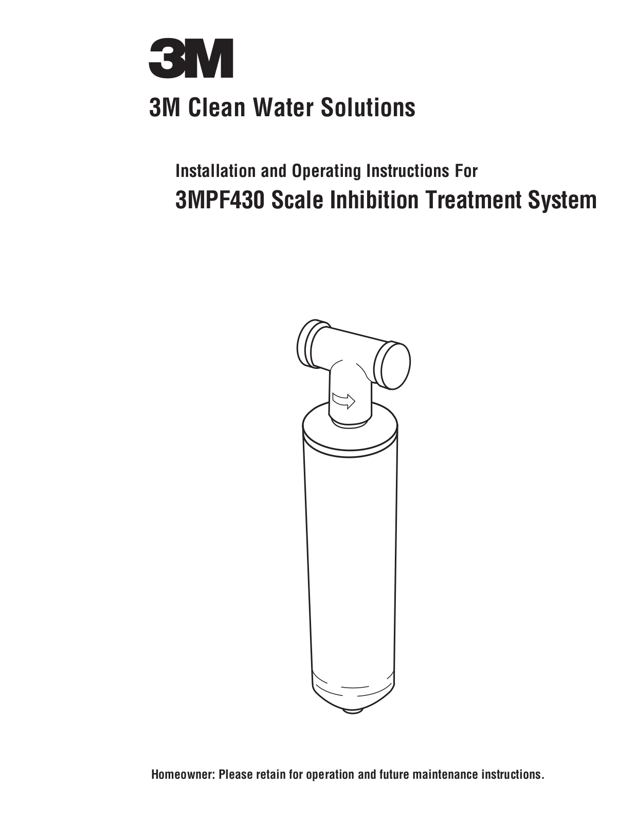 3M 3MPF430 Installation  Manual