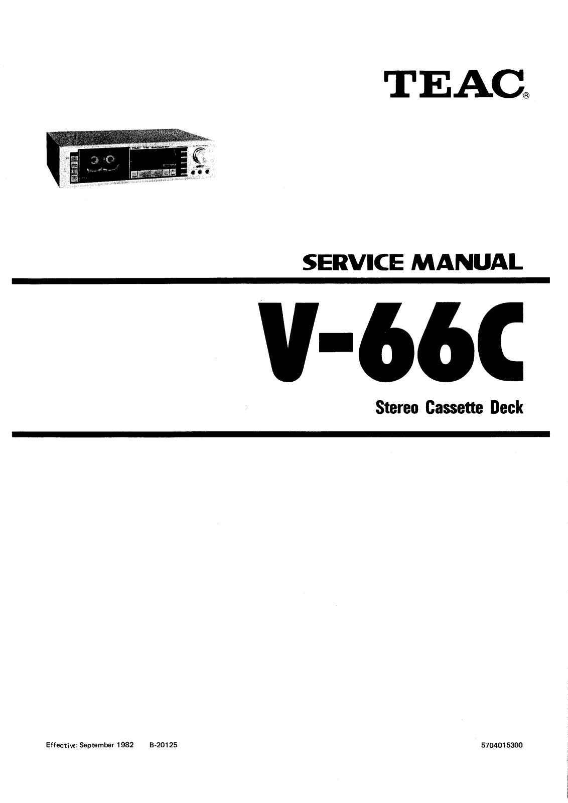 TEAC V-66-C Service manual