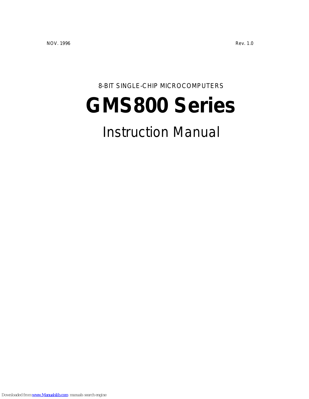 Hyundai GMS800 Instruction Manual