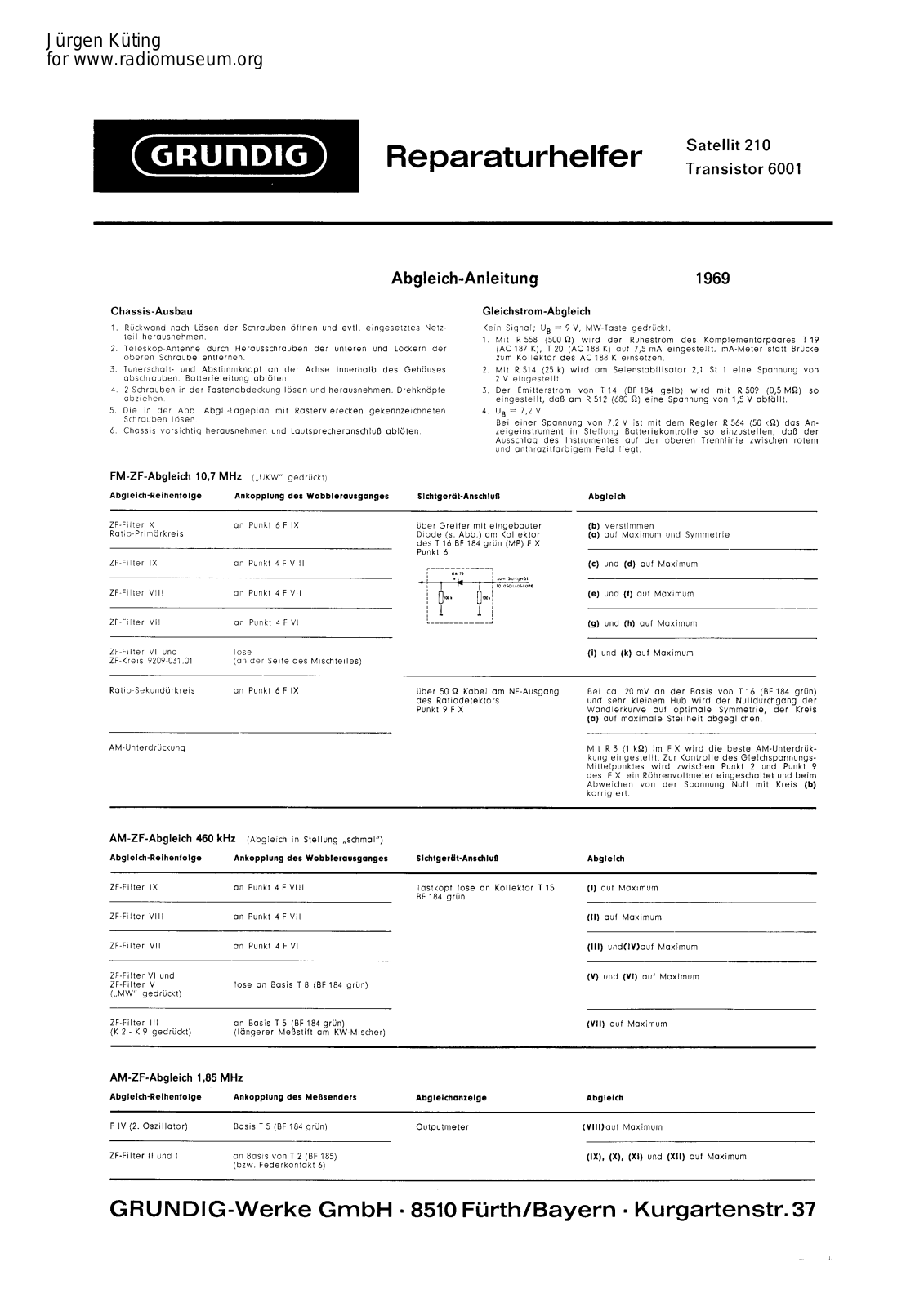 Grundig Satellit-210 Service Manual