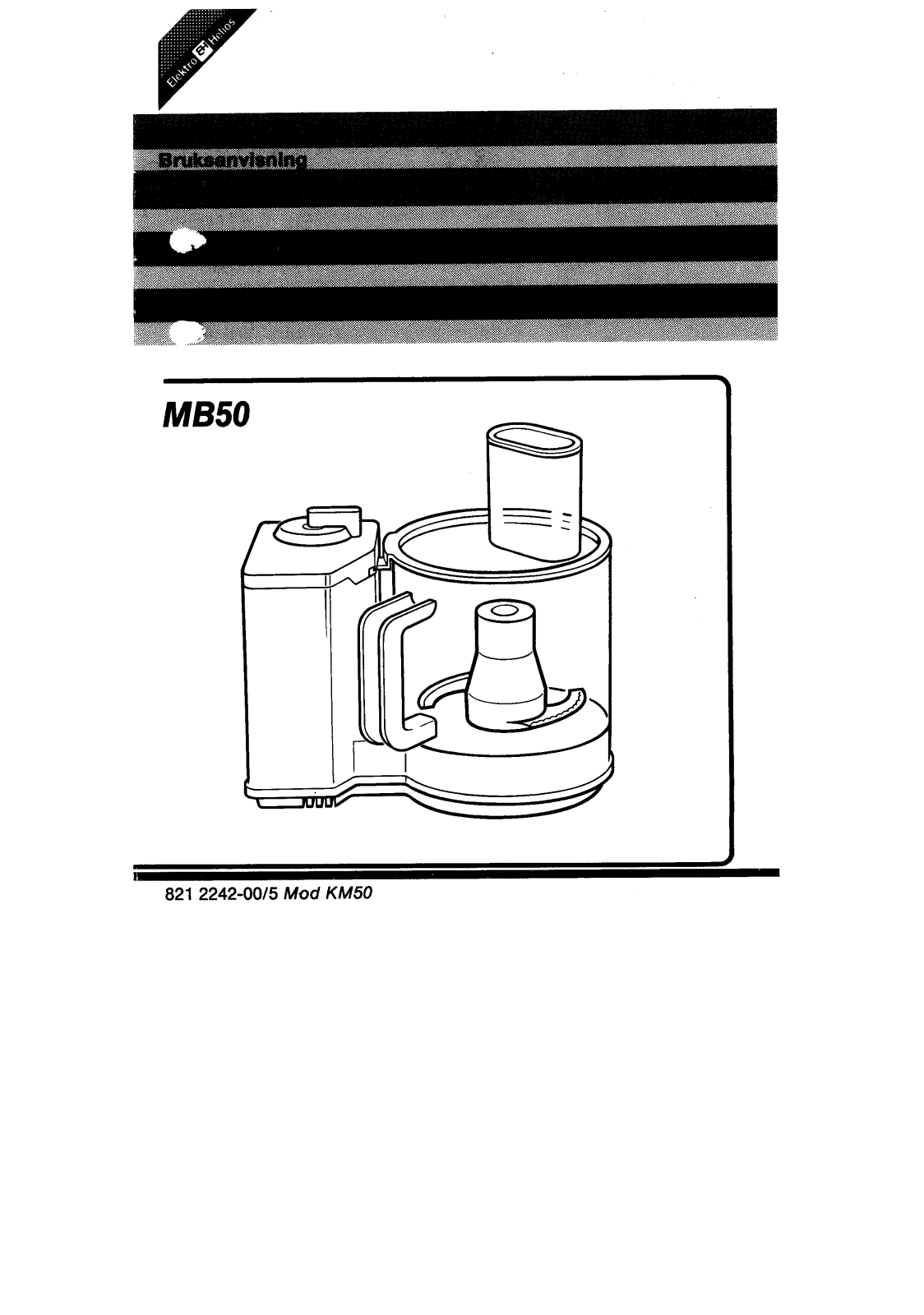 Elektro helios MB50 User Manual