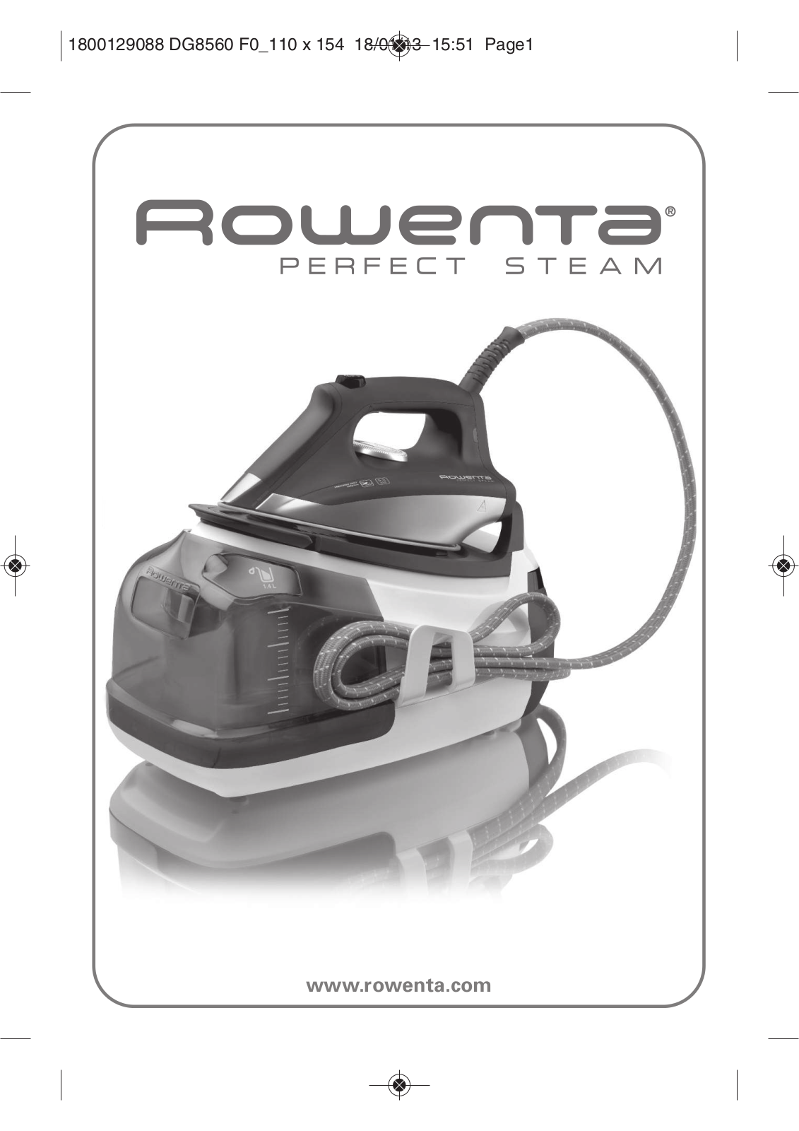 Rowenta DG8570 User manual