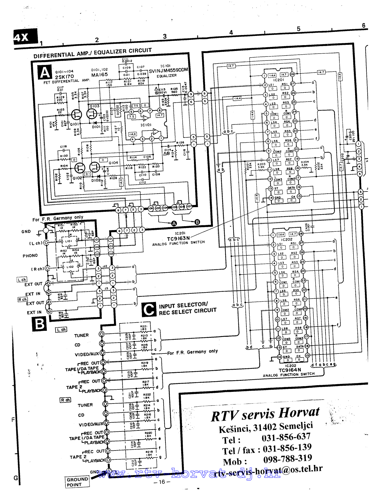 Technics SUV-4-X Schematic