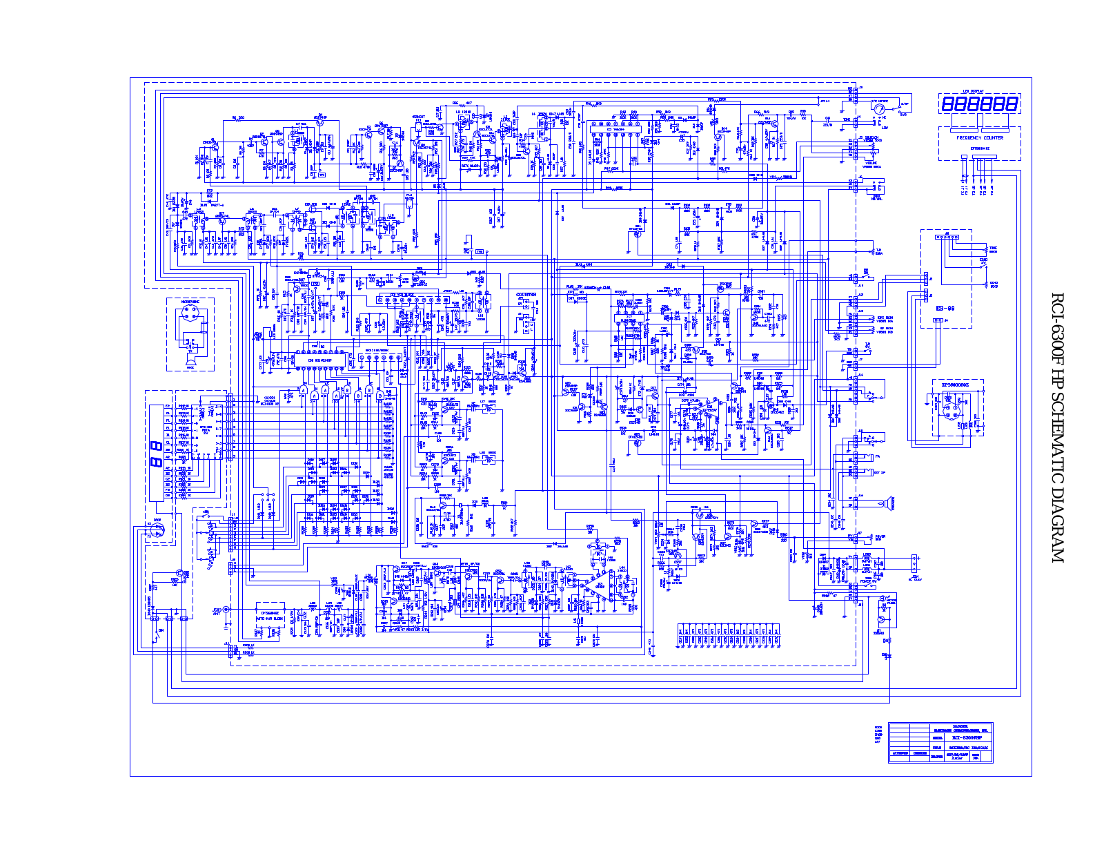 Ranger RCI6300 F25 Schematic