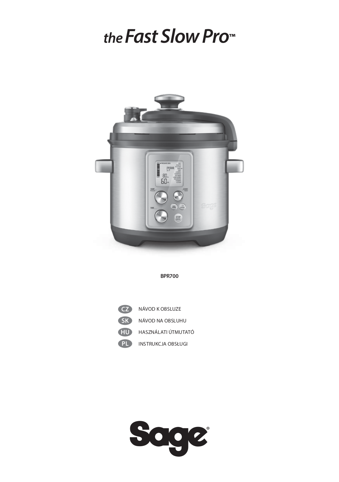 SAGE BPR700BSS User guide - ManualMachine.com
