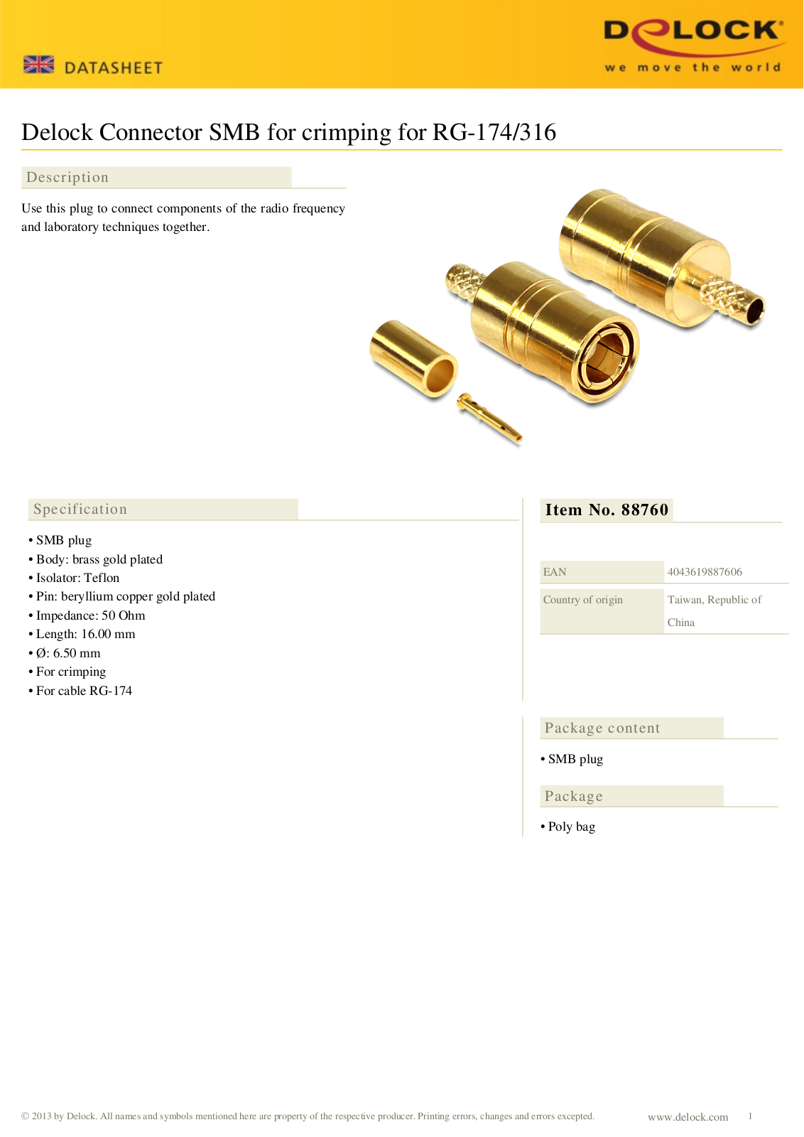 DeLOCK 88760 User Manual