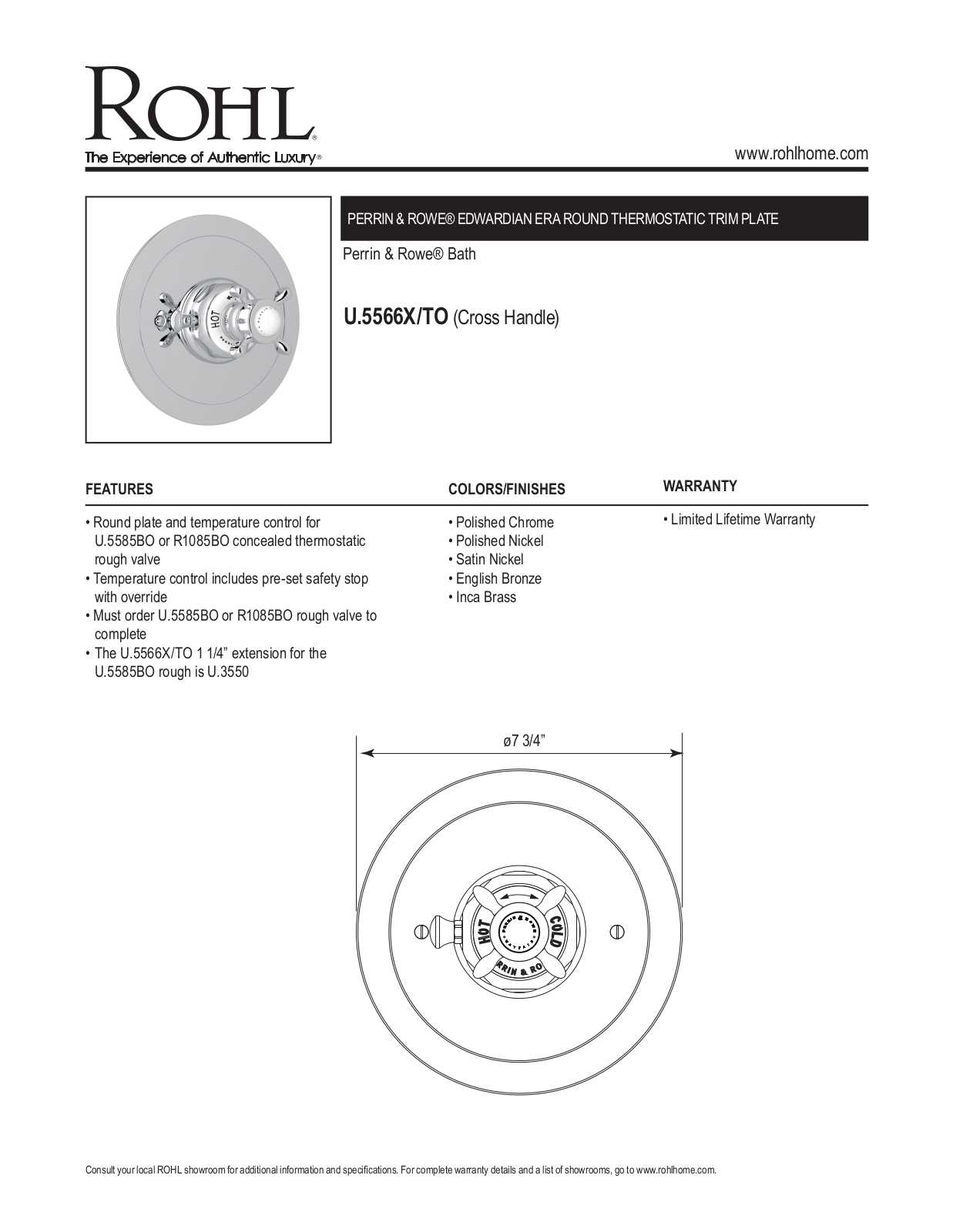 Perrin & Rowe PRWE1441 Specifications - ManualMachine.com