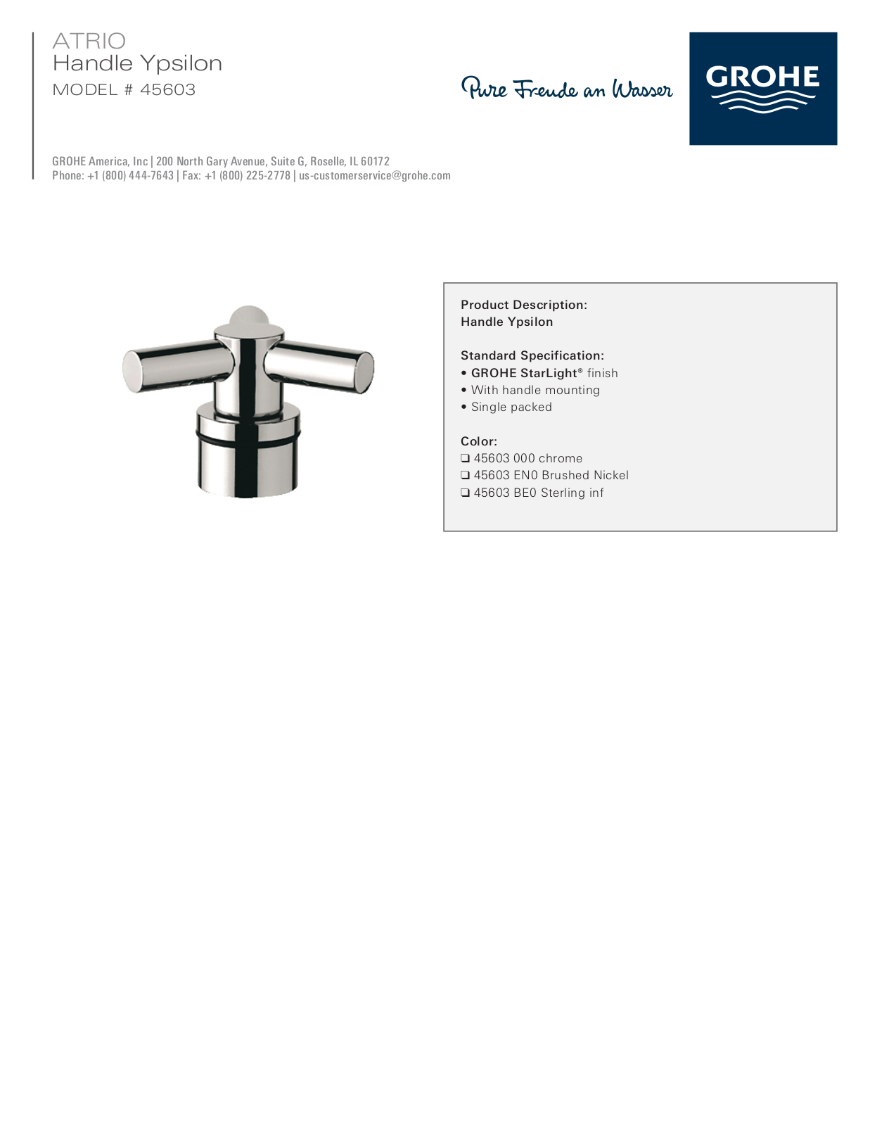 GROHE GRH5091 Specifications - ManualMachine.com
