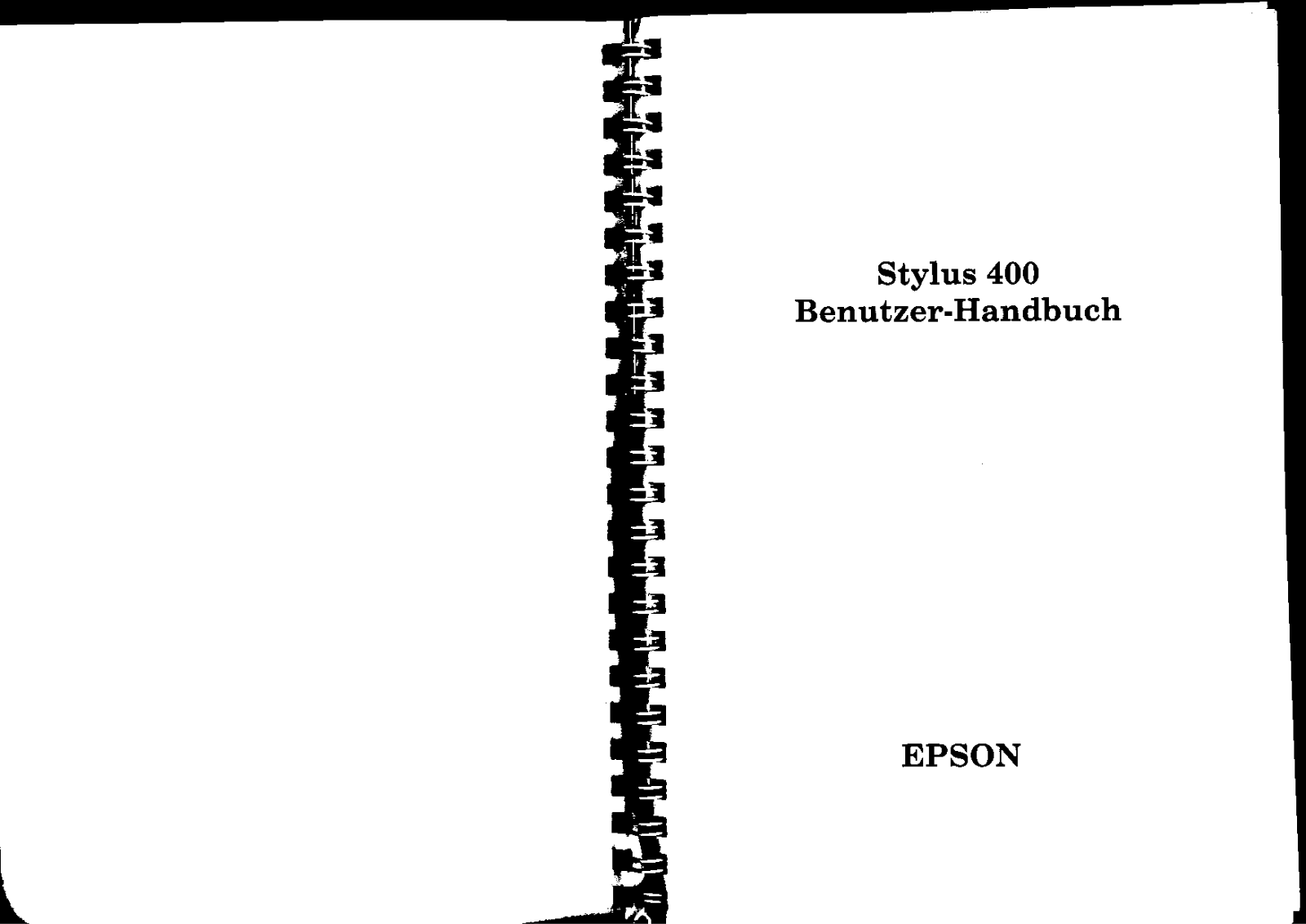 Epson STYLUS COLOR 400 User Manual