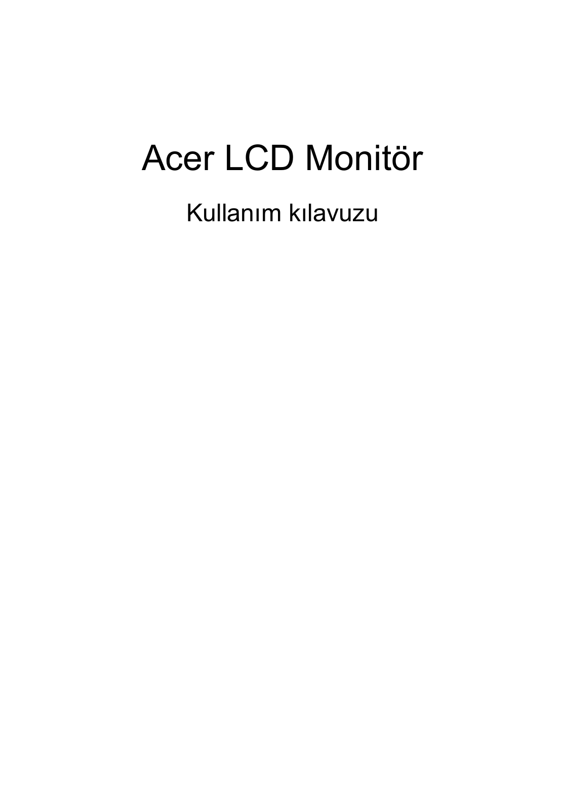 Acer V213H User Manual