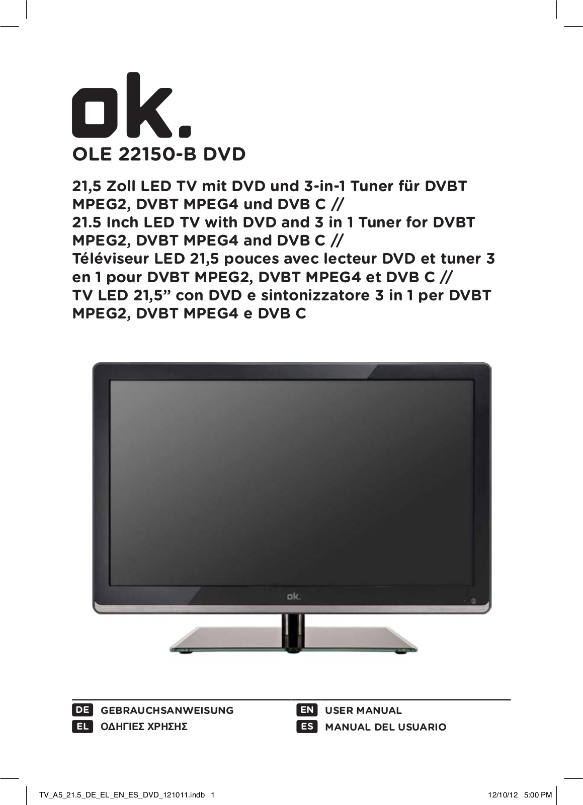 OK OLE 22150-B DVD User Manual - ManualMachine.com