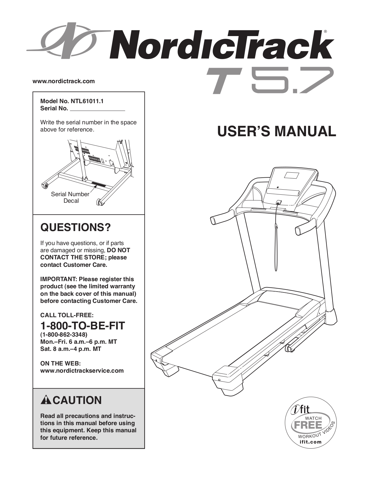 Sears NTL61011.1 User Manual