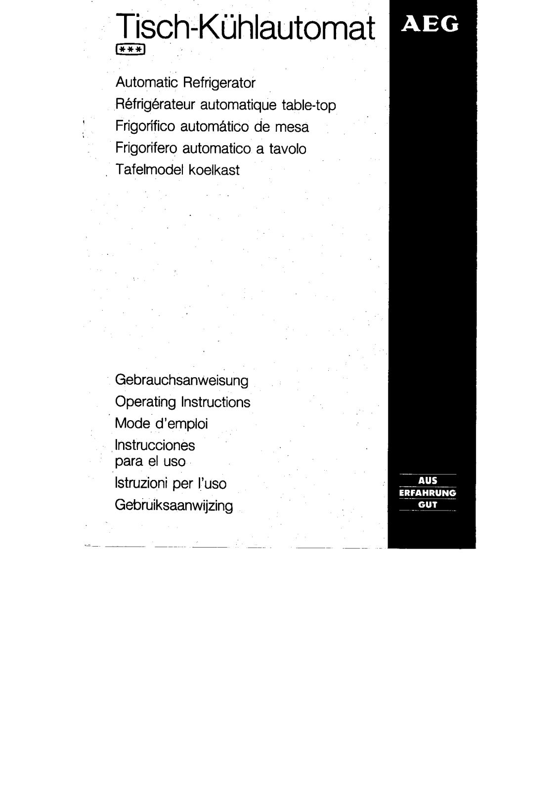 AEG-Electrolux S1401TK User Manual