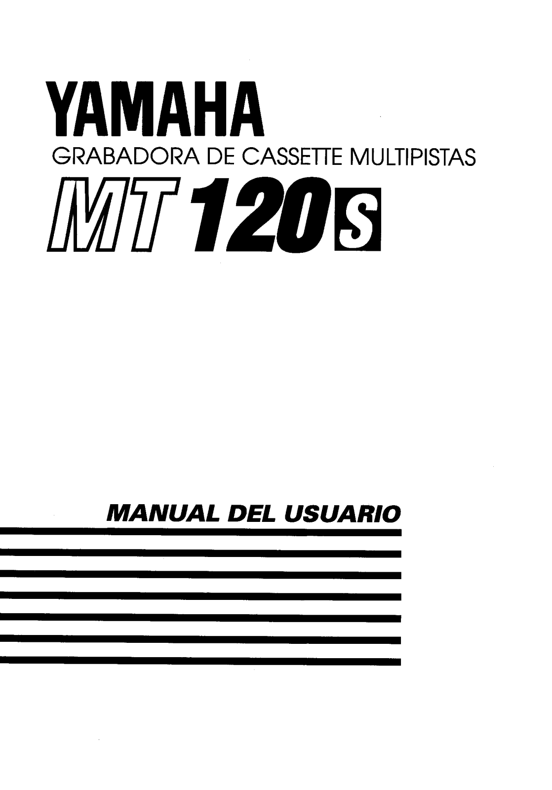 Yamaha MT-120S User Manual