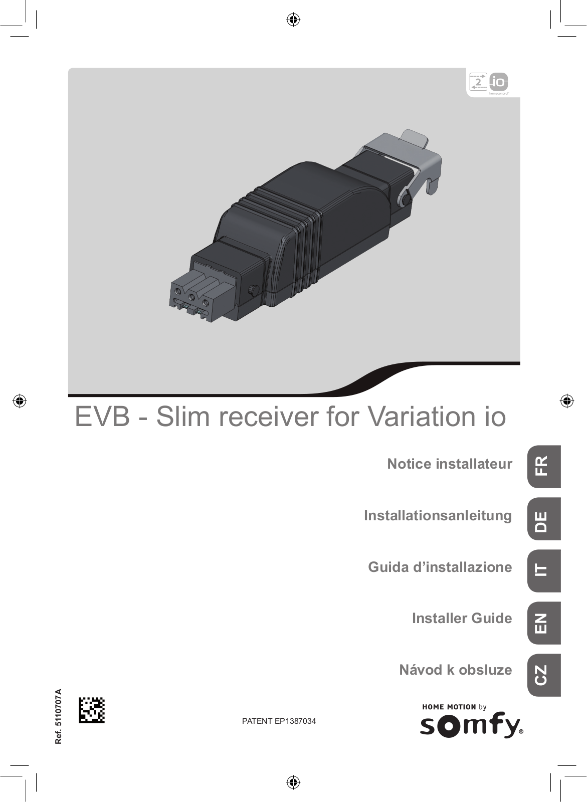 Somfy EVB - Slim receiver for Variation io User guide