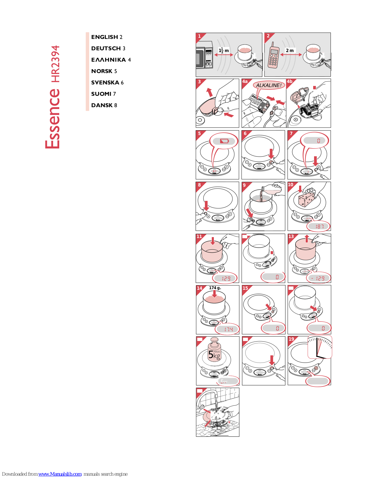 Philips Essence HR2394, HR2394/01 User Manual