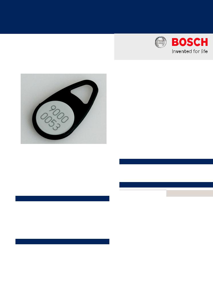Bosch ACT-EV1TRF-SA1, ACT-MFCTRF-SA1 Specsheet