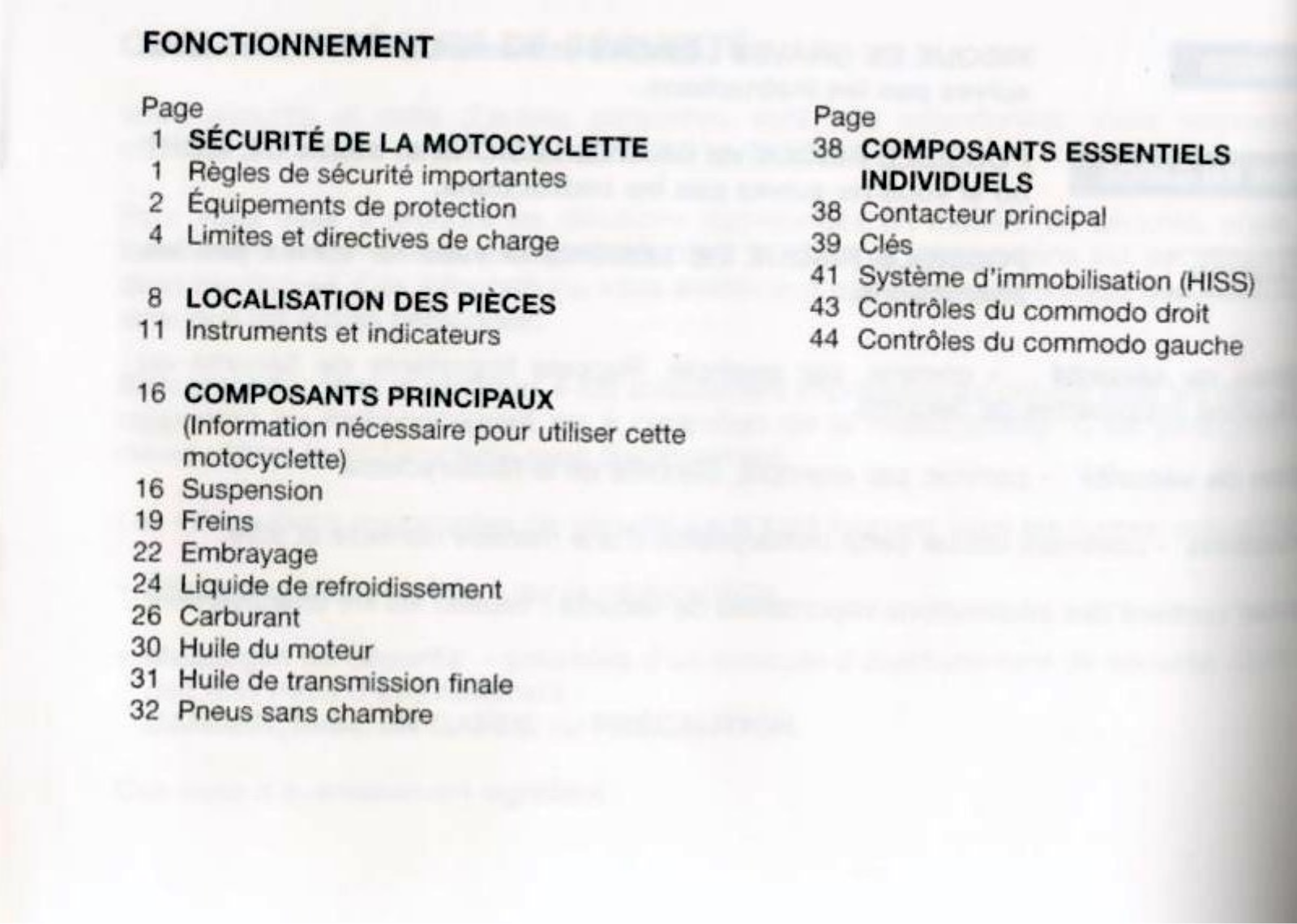 HONDA DEAUVILLE User Manual