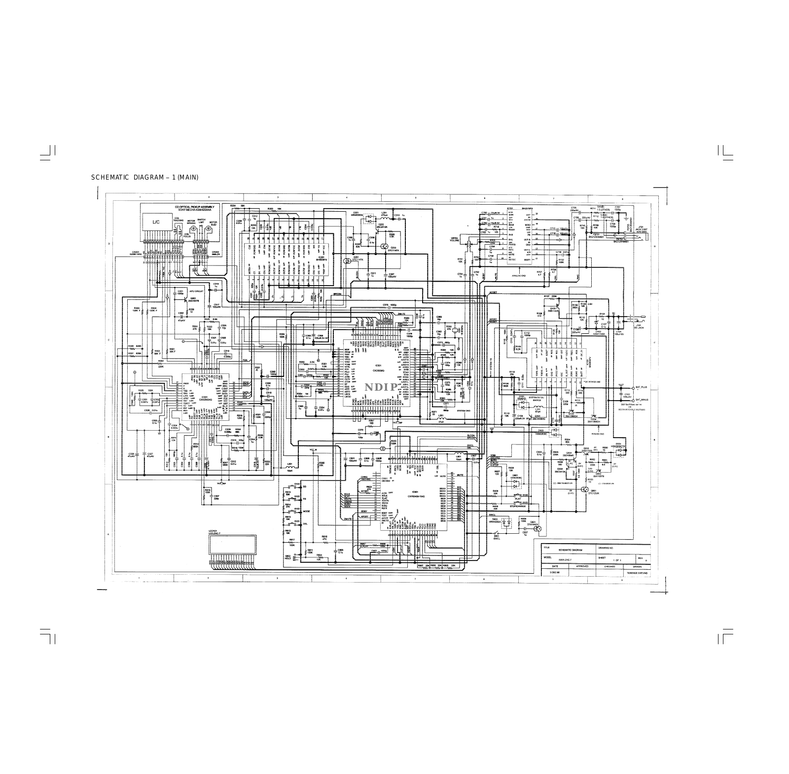 Aiwa ZHC-7 Schematics