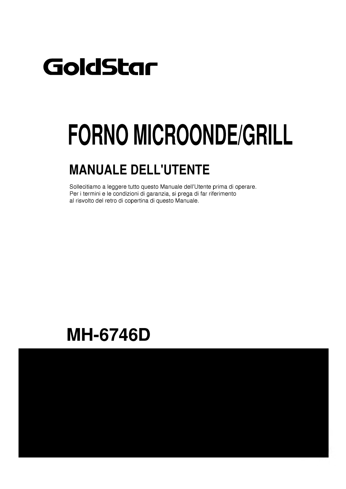 Goldstar MH-6746D User Manual