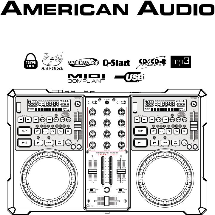 American Audio ENCORE 2000 User manual
