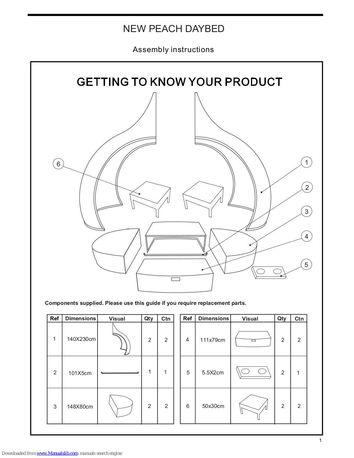 Next NEW PEACH DAYBED Assembly  Manual - ManualMachine.com