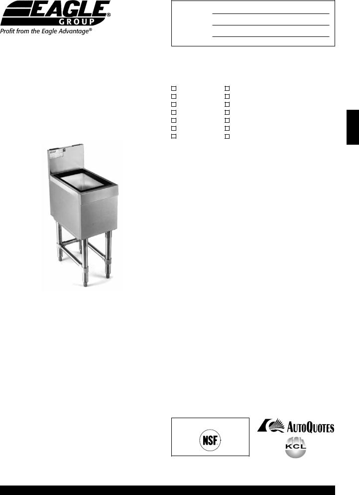 Eagle Group B12IC-19 General Manual