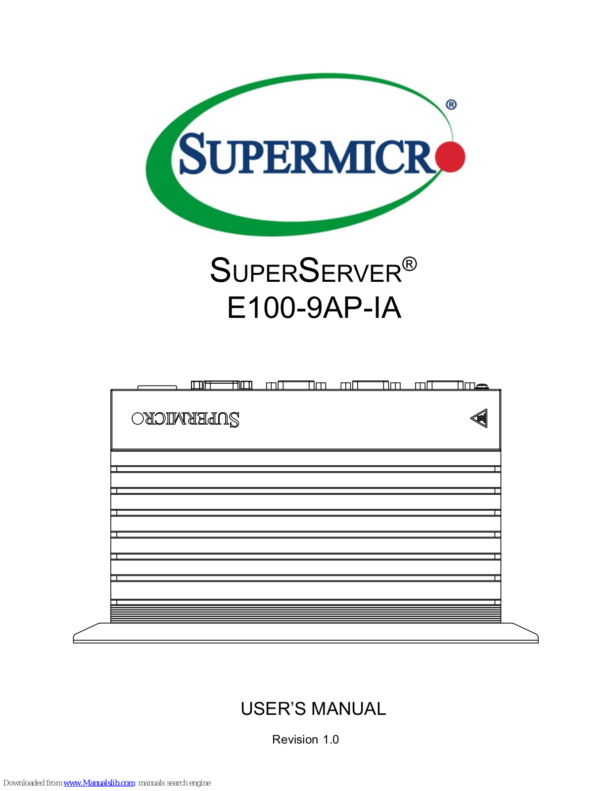 Supermicro E100-9AP-IA User Manual