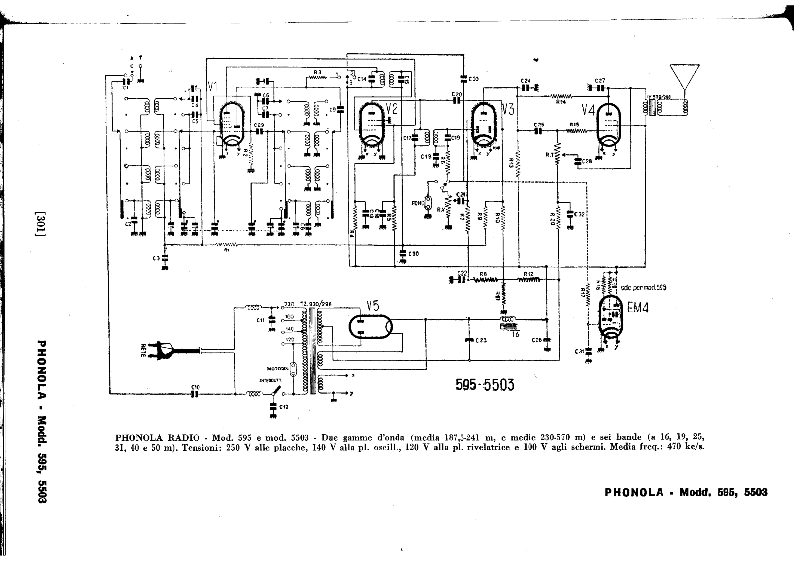 Phonola 595, 5503 1 schematic - ManualMachine.com