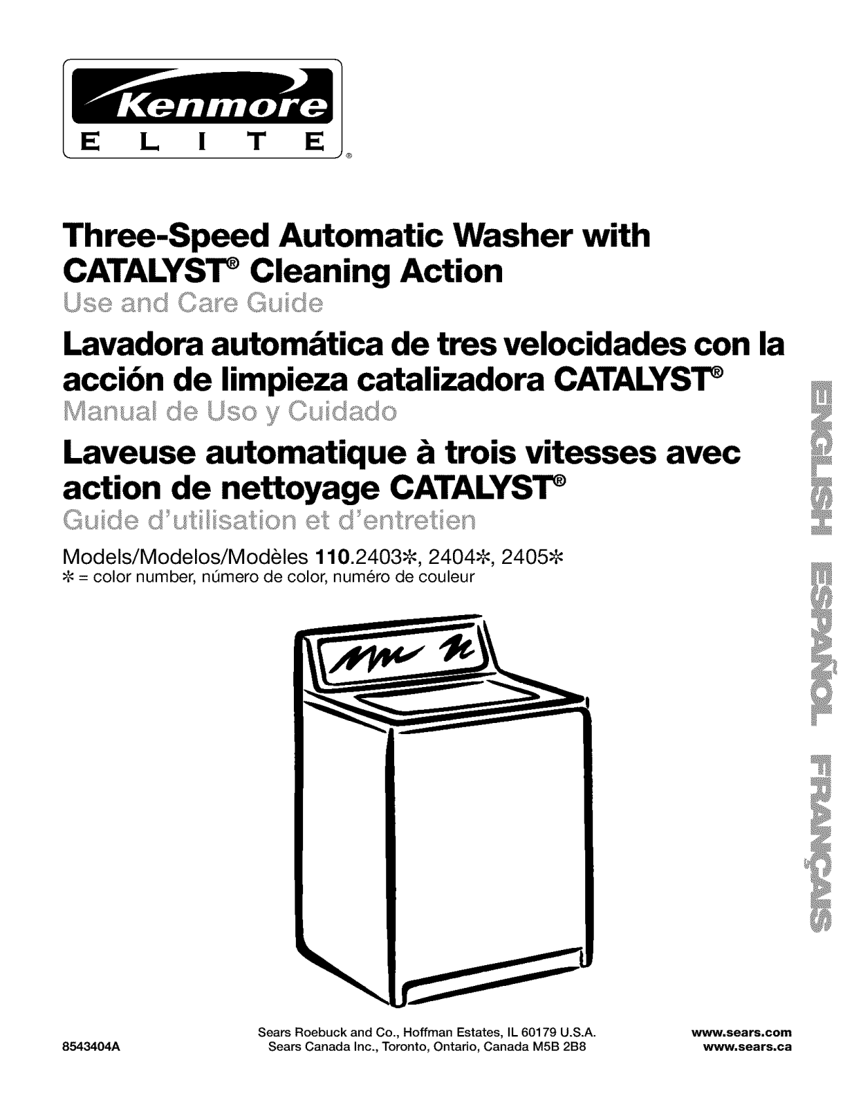 Kenmore 110.2403, 110.2405 User Manual - ManualMachine.com