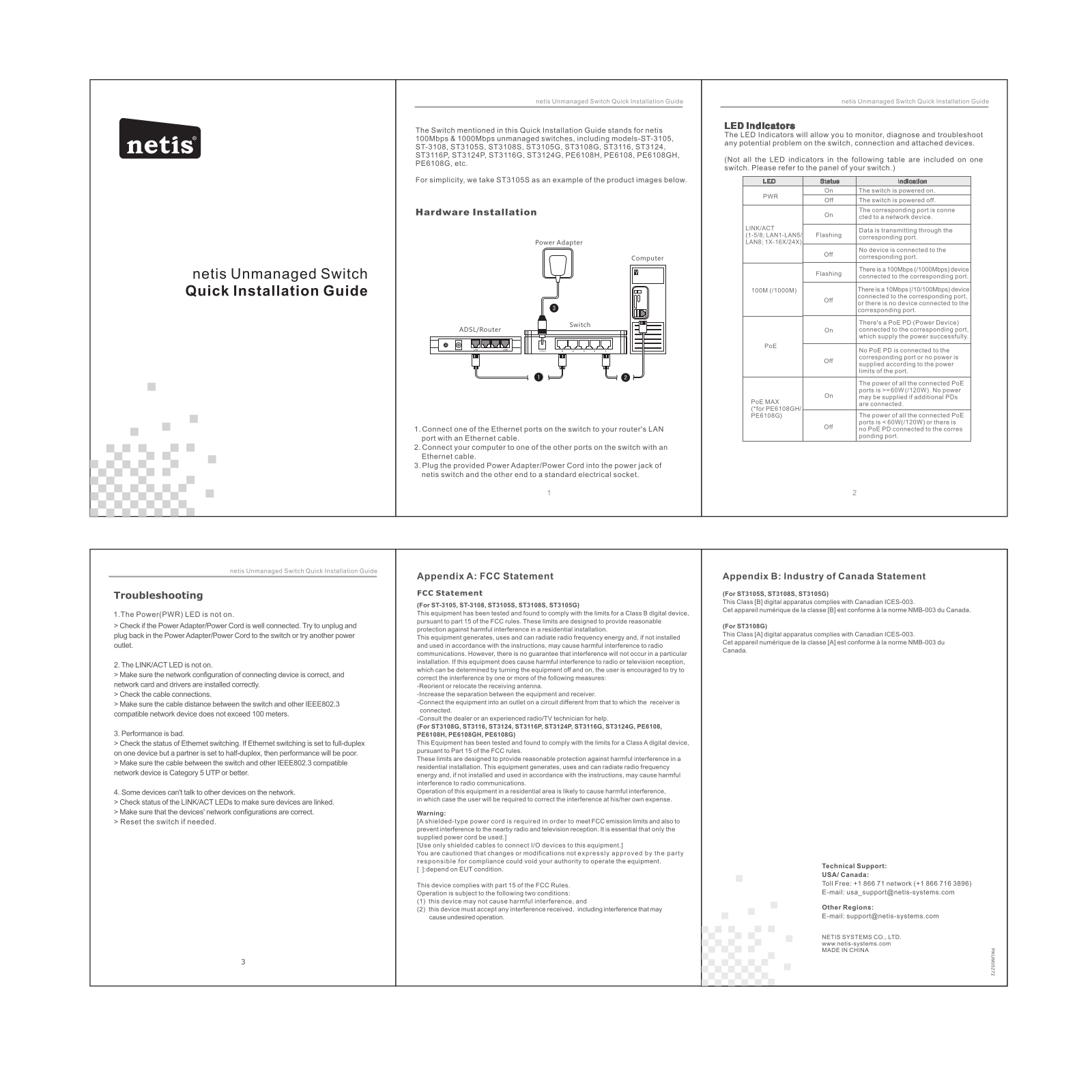 Netis ST3108S, ST3105S User Manual