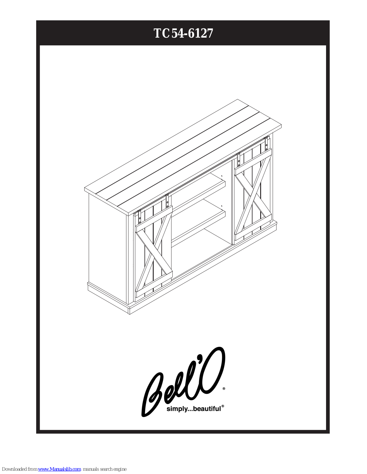 Bell'O TC54-6127, TC60-6072, TC54-6158, TC52-6337 User Manual
