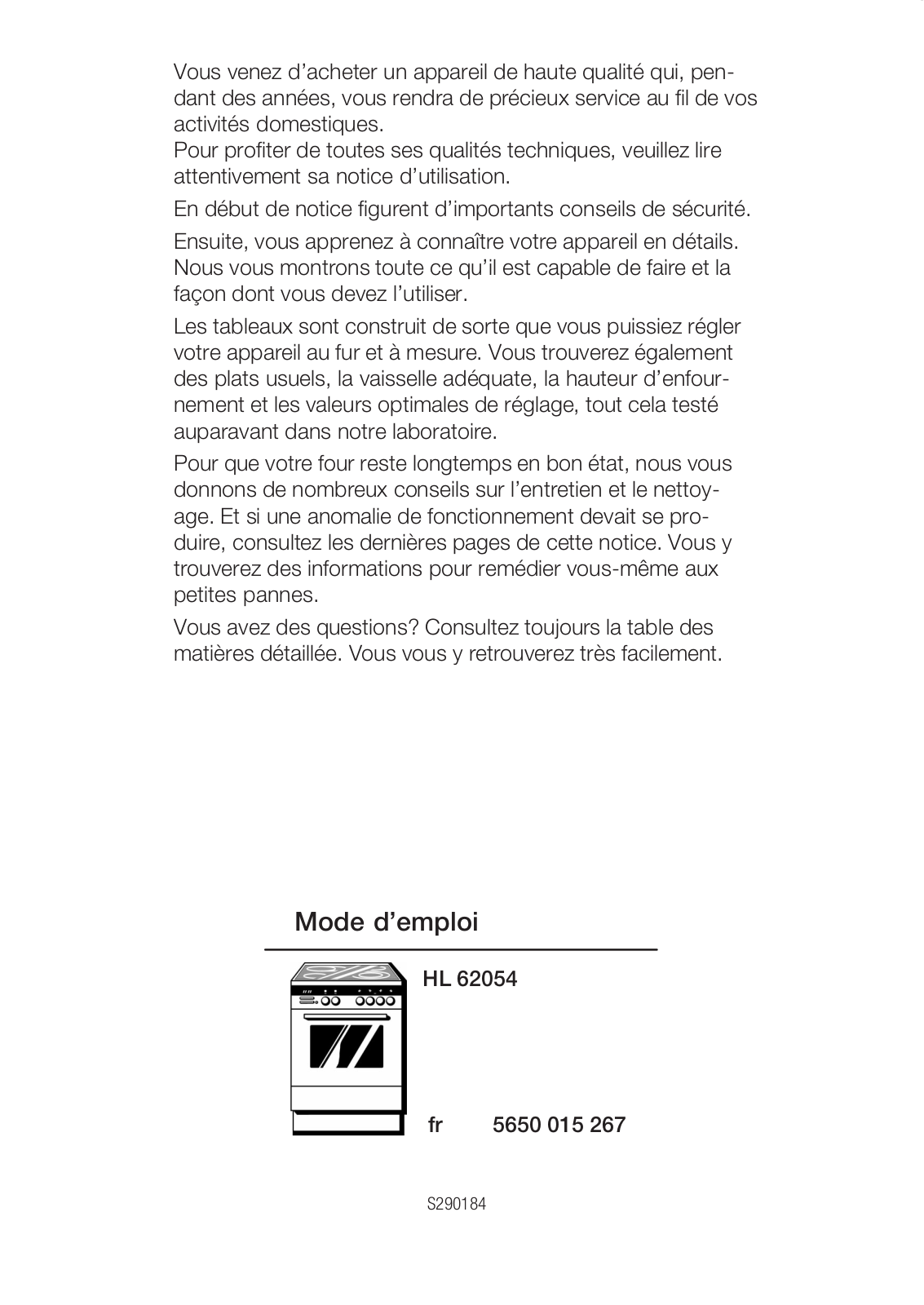 SIEMENS HL 62055 User Manual