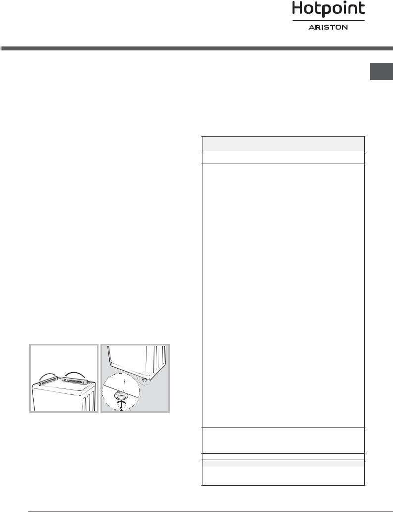 HOTPOINT/ARISTON FTCD 972 6HM1 (IT) User Manual