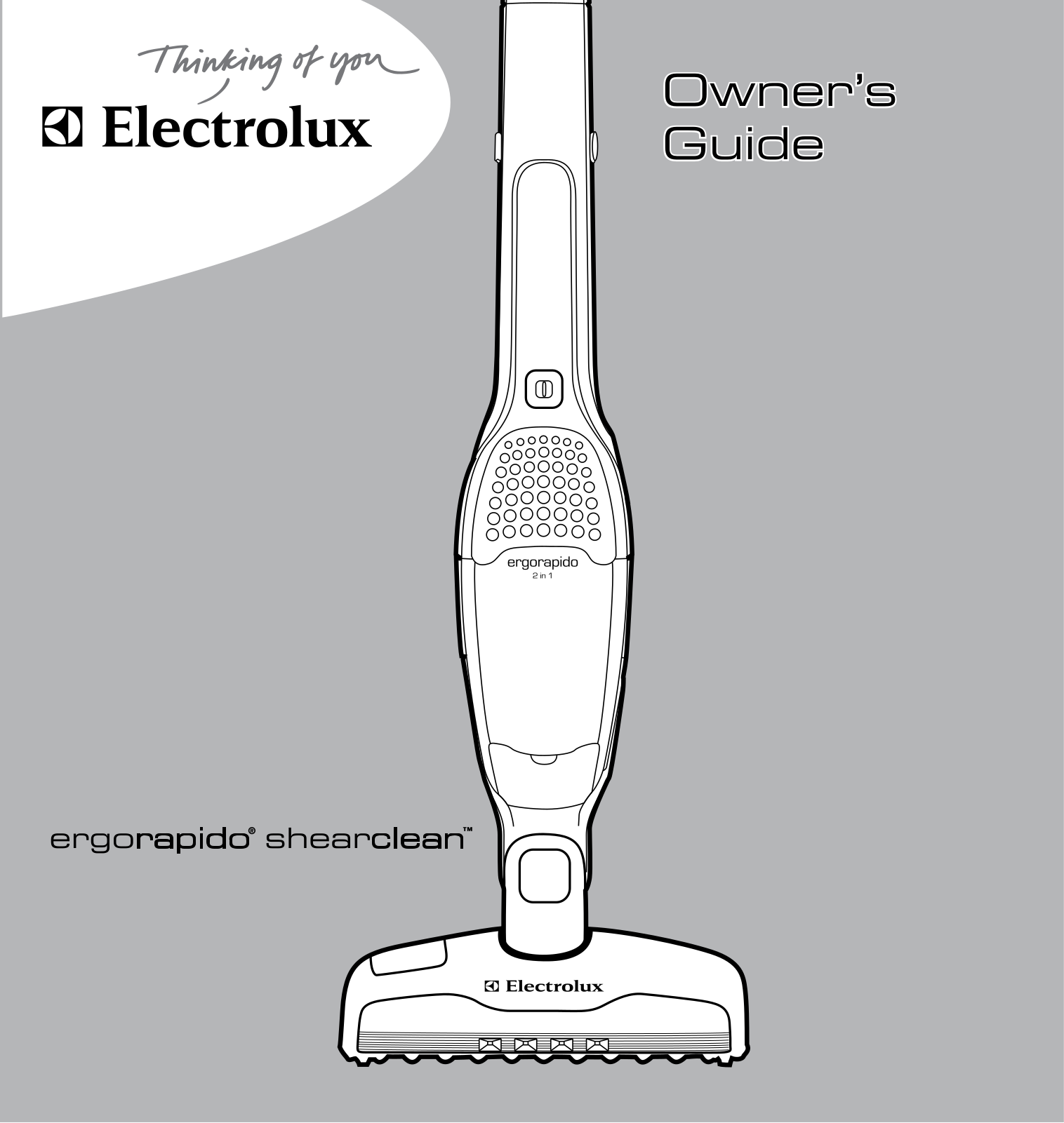 Electrolux EL1062A, EL1061A, EL1022A Owner's Manual